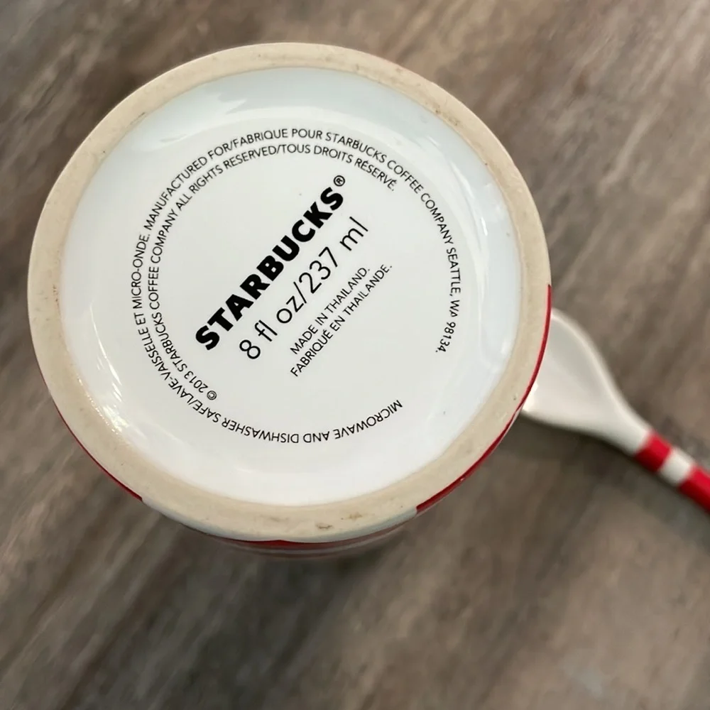 STARBUCKS Collectible Candy Cane Espresso Cup Mug